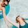 two woman in a pool